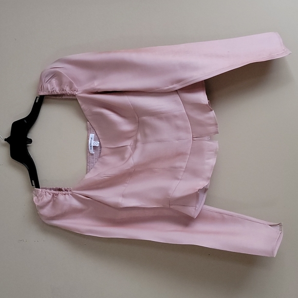 Good American The Too Tempted Rose Gold Corset Top US 2-4 - Picture 3 of 12